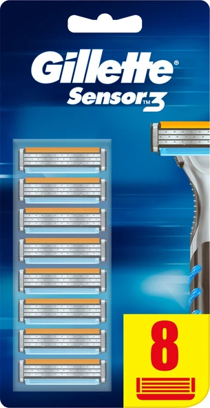 Gillette Sensor3 Yedek Tıraş Bıçağı 8'li