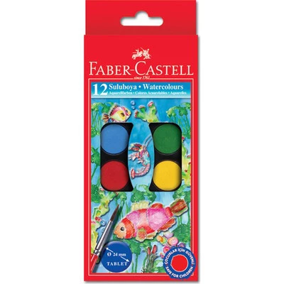 Faber Castell Suluboya 12 Renk Küçük Boy ürün görseli
