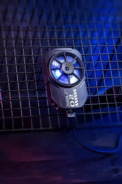 Torima ACC-10 Şarjlı Cep Telefonu Soğutma Fanı Gamer Oyuncu Radyatör Soğutucu Siyah - 2