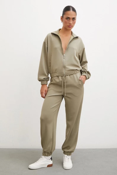 Fermuarlı Sweatshirt Çağla - 4