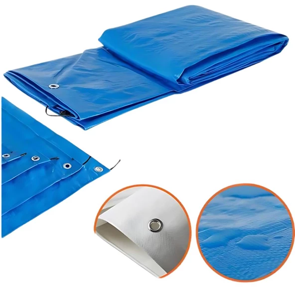 Ebatlı Su Geçirmez Pullu Çadır Branda Tente 4x10 m - 2