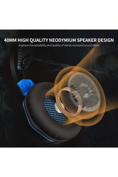 Pell OV-P20 KULAK ÜSTÜ KABLOLU KULAKLIK MOBİL VE PS4 İÇİN OYUNCU KULAKLIĞI - Resim 6