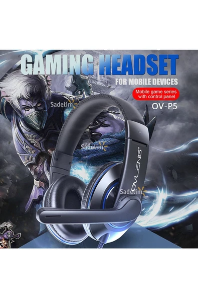 Pell OV-P5 Kablolu Kulak Üstü Kulaklık - Resim 3