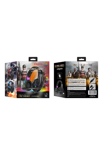 Pell R9000 7.1 Mikrofonlu Kulak Üstü Oyuncu Kulaklığı - Resim 2