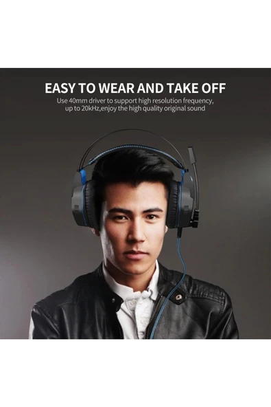 Pell OV-P20 KULAK ÜSTÜ KABLOLU KULAKLIK MOBİL VE PS4 İÇİN OYUNCU KULAKLIĞI - Resim 4