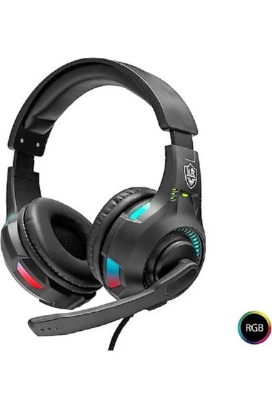 Pell GM404 KABLOLU KULAK ÜSTÜ MİKROFONLU KULAKLIK RBG