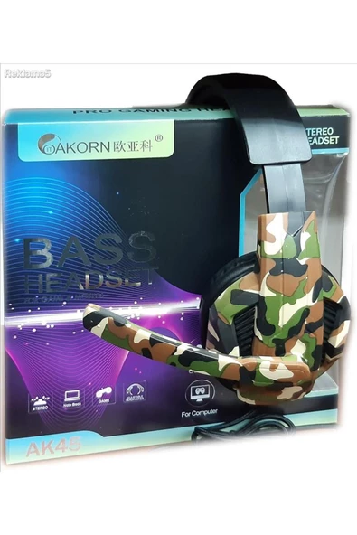 Pell AK45 Kablolu Oyuncu Kulaklığı Mikrofonlu Kulaküstü Kulaklık - 3