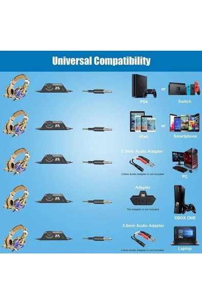 Pell G9600 Kulak Üstü Kablolu Oyuncu Kulaklığı Dönebilen Mikrofon - 3