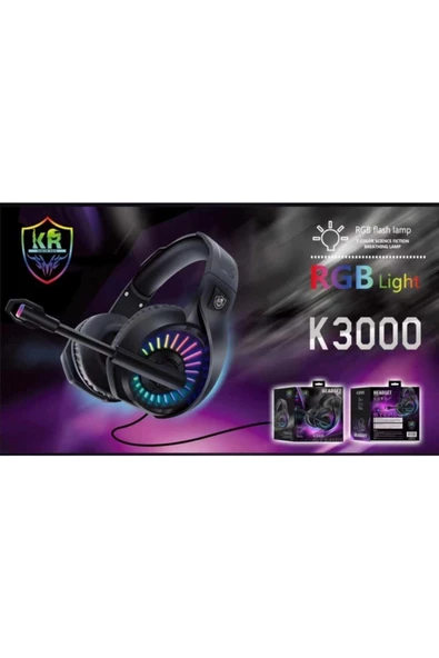 Pell K3000 Gamelone Rgb Led Işıklı Kulaküstü Kulaklık - 2