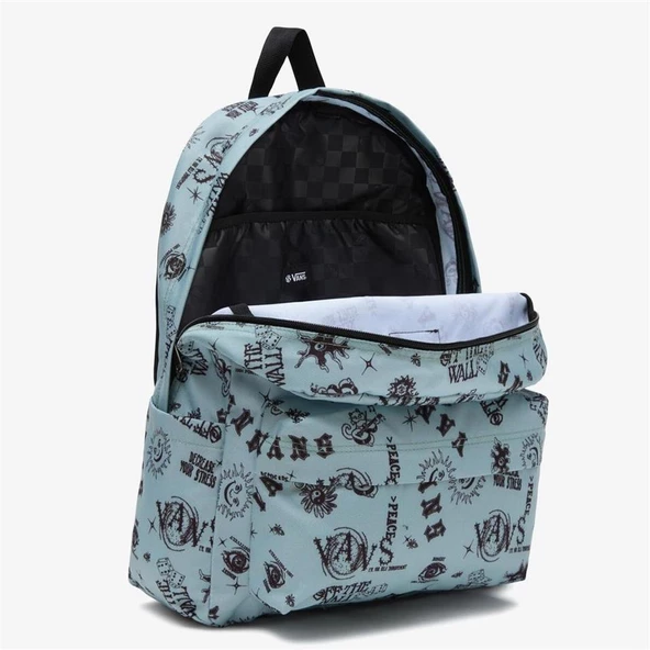 Vans Old Skool 22L Sırt Çantası Desenli Yeşil - Resim 2
