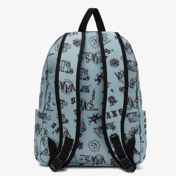 Vans Old Skool 22L Sırt Çantası Desenli Yeşil - Resim 4