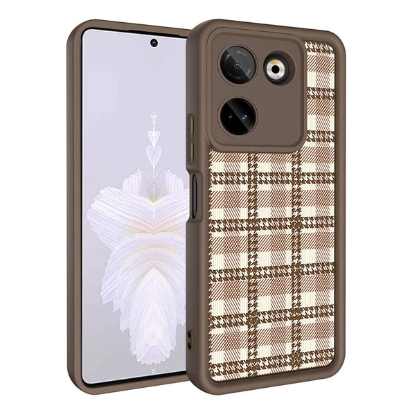 Tecno Camon 20 Pro 4G Kılıf Kamera Korumalı Baskılı Arka Yüzey Klas Kapak - Resim 3