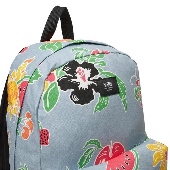 Vans Old Skool 22L Sırt Çantası Çiçekli Mavi - Resim 7