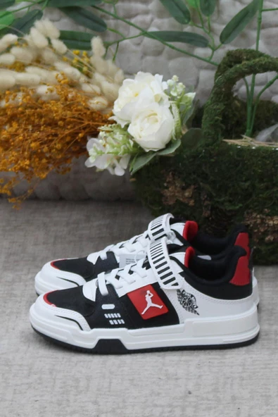 Fort Cool King Kısa Siyah Kırmızı Rahat Sneaker Çocuk Ayakkabı - 3