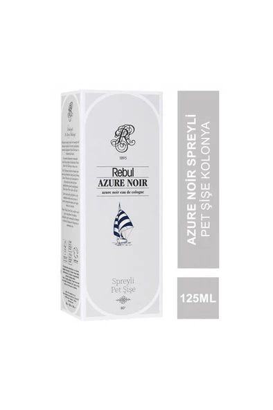 Rebul Azure Noir EDC 125 ml Spreyli Pet Şişe