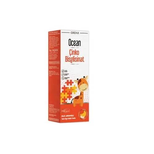 Ocean Çinko Bisglisinat Şurup Muz Aromalı 150 ml