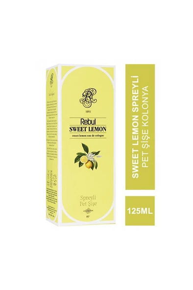 Rebul Sweet Lemon EDC 125 ml Spreyli Pet Şişe