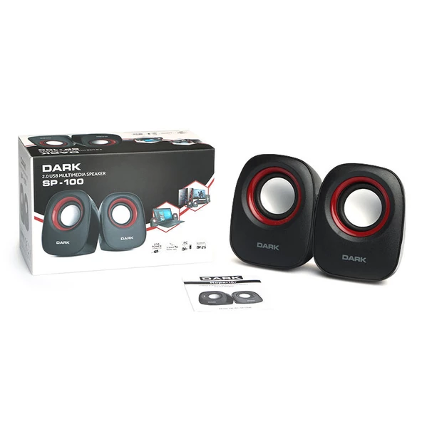DARK SP100B 1 1 Multimedia USB Speaker Siyah - 2