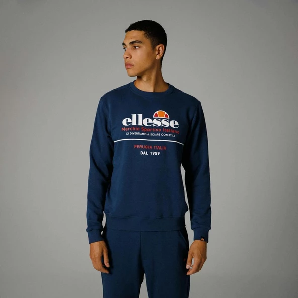 Ellesse Bisiklet Yaka Sweatshirt Lacivert Erkek EM273