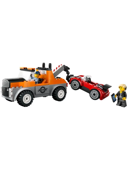LEGO City Çekici Kamyon ve Spor Araba Tamiri 60435 - 4 Yaş ve Üzeri Çocuklar için Yaratıcı Oyuncak Yapım Seti (101 Parça) - 2