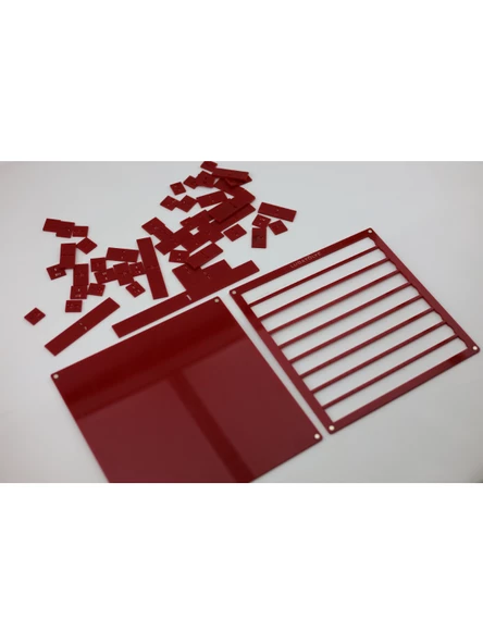 Luga Atölye Matematik Kesir Eğitim Seti & Eğlenceli Matematik Öğrenme - Kırmızı - 3