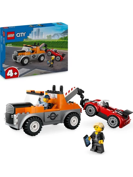 LEGO City Çekici Kamyon ve Spor Araba Tamiri 60435 - 4 Yaş ve Üzeri Çocuklar için Yaratıcı Oyuncak Yapım Seti (101 Parça) - 3