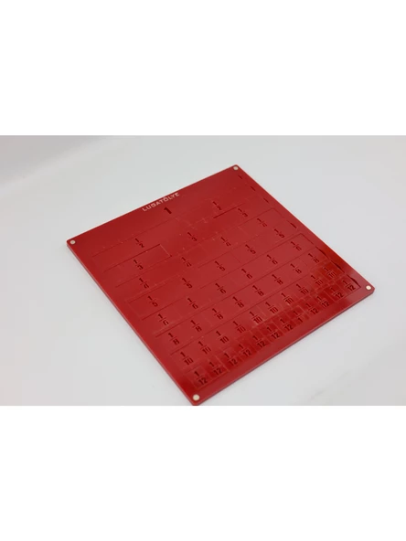 Luga Atölye Matematik Kesir Eğitim Seti & Eğlenceli Matematik Öğrenme - Kırmızı - 4