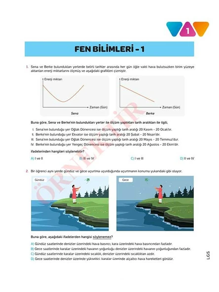 LGS FEN BİLİMLERİ 10'LU Branş Denemeleri | Video Çözümlü | MEB Müfredatına Uygun - Resim 2