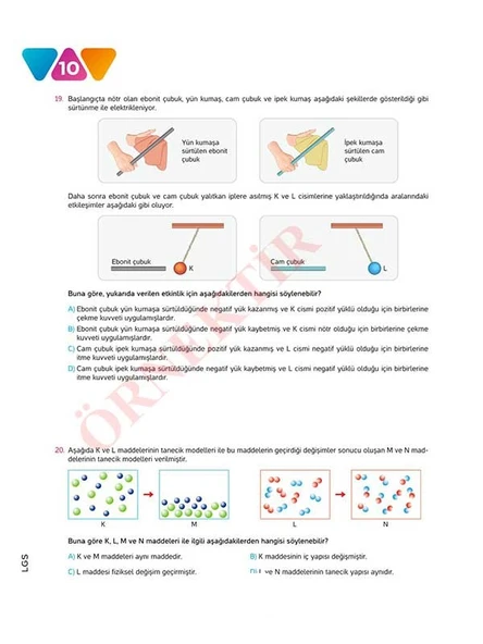 LGS FEN BİLİMLERİ 10'LU Branş Denemeleri | Video Çözümlü | MEB Müfredatına Uygun - Resim 5