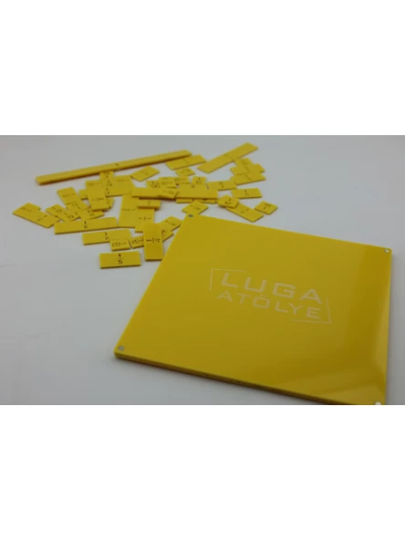 Luga Atölye Matematik Kesir Eğitim Seti & Eğlenceli Matematik Öğrenme - Sarı - 2