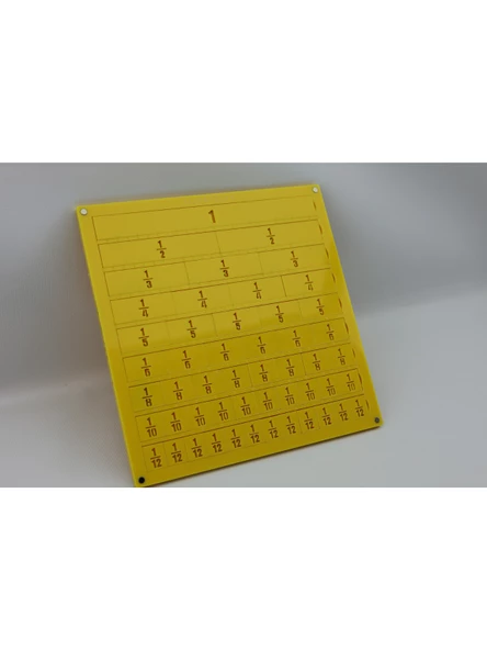 Luga Atölye Matematik Kesir Eğitim Seti & Eğlenceli Matematik Öğrenme - Sarı - 5