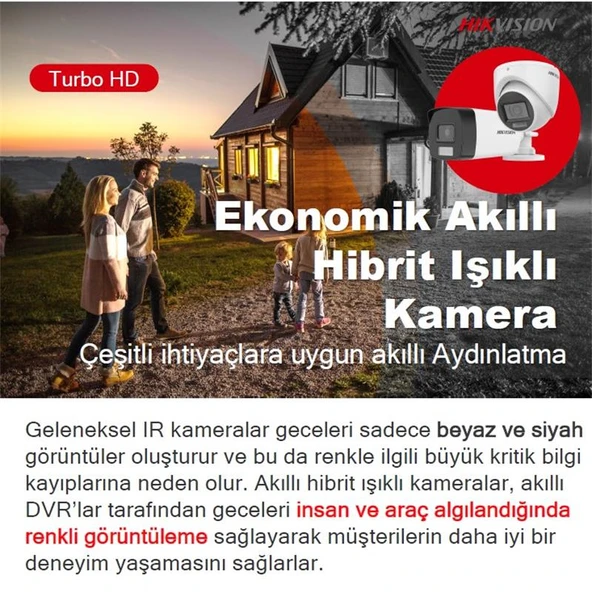 HIKVISION DS-2CE17D0T-EXLF 2MP 2.8MM LENS 40 METRE SMART HYBRID LIGHT 4IN1 BULLET KAMERA - 7