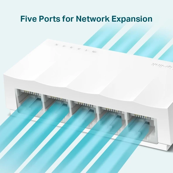 TP-LINK LS1005 5 PORT 10/100 PLASTİK KASA SWITCH - 3
