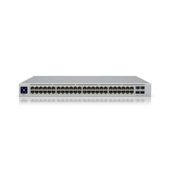 UBNT USW-48-POE 48 PORT GIGABIT + 4X1GB SFP UPLINK L2 195W POE YÖNETİLEBİLİR RACKMOUNT SWITCH