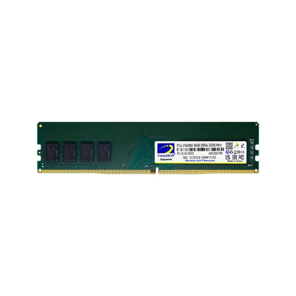 16 GB DDR4 3200MHZ TWINMOS DT MDD416GB3200D