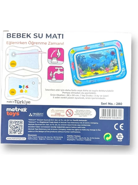 Dayanıklı Şişirilebilen Bebek Su Aktivite Ve Oyun Matı - 2