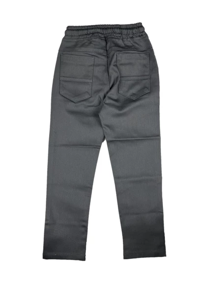 Unisex Çocuk Beli Lastikli Okul Pantolonu 7-16 yaş - 6