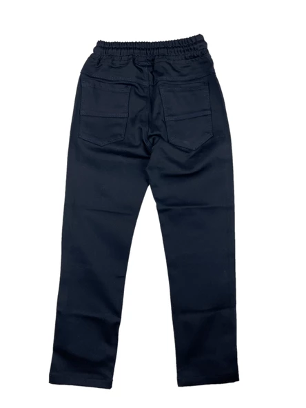 Unisex Çocuk Beli Lastikli Okul Pantolonu 7-16 yaş - 8