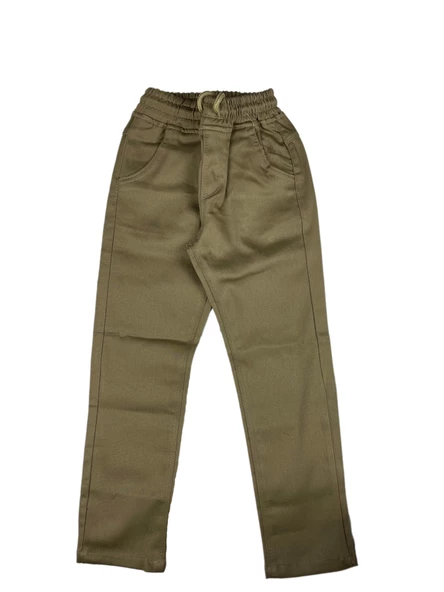 Unisex Çocuk Beli Lastikli Okul Pantolonu 7-16 yaş - 3