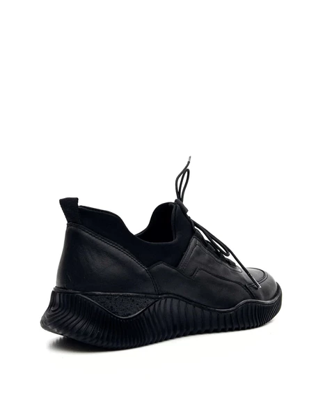 Venüs 1953831K Kadın Hakiki Deri Streç Bağ Kalın Taban Günlük Ayakkabı - 3