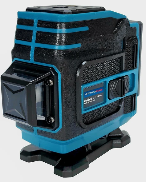 Plus Çift Akülü 12 Köşe 360° 58Vf Otomatik Hizalamalı Lazer Metre (Mavi) EEA302 (B) - 3