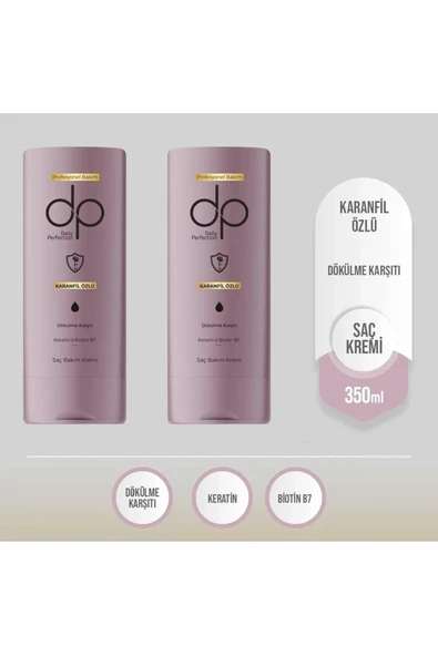 DP Daily Perfection Karanfil Özlü Saç Bakım Kremi 350 ml x 2 adet