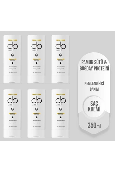 DP Daily Perfection Pamuk Sütü Buğday Proteini Saç Bakım Kremi 350 ml x 6 adet