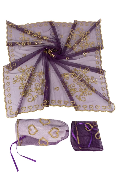 Kına Atölyesi Kına Örtüsü Simli 2 li Duvak Seti - 4