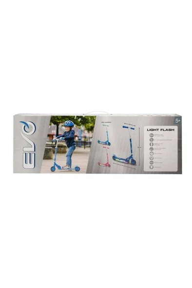 Sunman Evo 2 Tekerlekli Flash Işıklı Mavi Scooter 1437766 - 2
