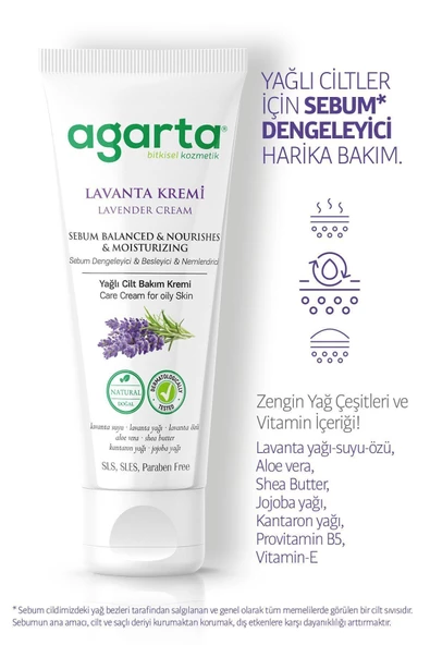 Agarta Doğal Lavanta Nemlendirici El Ve Cilt Bakım Kremi 75 ml - 4