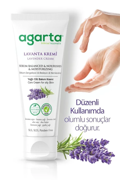 Agarta Doğal Lavanta Nemlendirici El Ve Cilt Bakım Kremi 75 ml