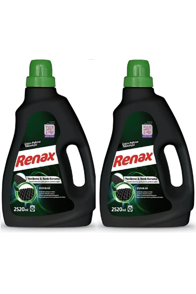 RENAX Sıvı Çamaşır Deterjanı Siyahlar 2520 Ml x 2 Adet