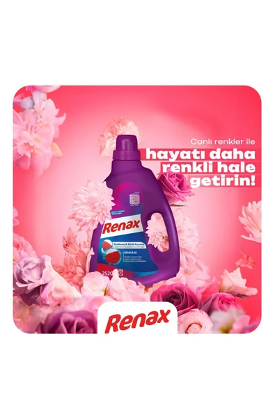 RENAX Sıvı Çamaşır Deterjanı Renkliler 2520 ml - 3 Lü Paket