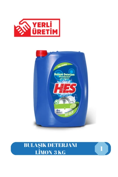 Hes BULAŞIK DETERJANI LİMON 4 LT